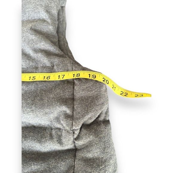 J Jill Women’s Small Blue Puffer Down Feathers Filled Zipper Front Vest Cotton - Picture 6 of 7